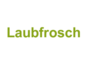 Laubfrosch Logo