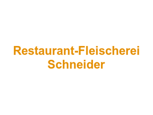 Restaurant-Fleischerei Schneider Logo