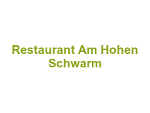 Restaurant Am Hohen Schwarm Logo