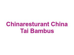 Chinaresturant China Tai Bambus Logo