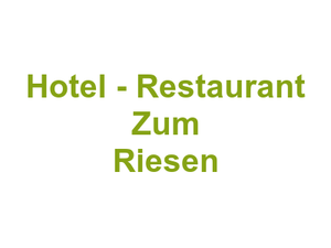 Hotel - Restaurant Zum Riesen Logo