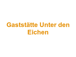 Gaststätte Unter den Eichen Logo