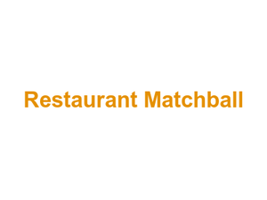 Restaurant Matchball Logo