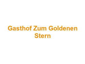 Gasthof Zum Goldenen Stern Logo