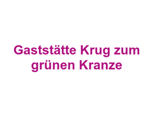 Gaststätte Krug zum grünen Kranze Logo