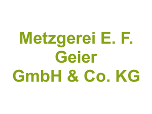 Metzgerei E. F. Geier GmbH & Co. KG Logo