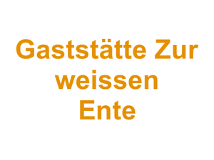 Gaststätte Zur weissen Ente Logo