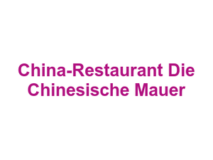China-Restaurant Die Chinesische Mauer Logo