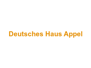 Deutsches Haus Appel Logo