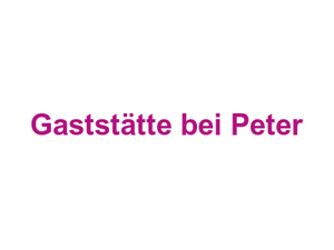 Gaststätte bei Peter Logo