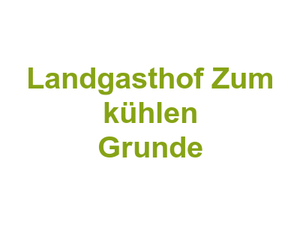 Landgasthof Zum kühlen Grunde Logo