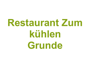 Restaurant Zum kühlen Grunde Logo