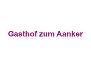 Gasthof zum Aanker Logo