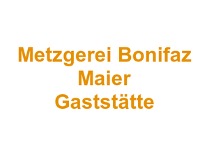 Metzgerei Bonifaz Maier Gaststätte Logo