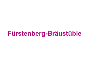 Fürstenberg-Bräustüble Logo