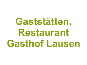 Gaststätten, Restaurant Gasthof Lausen Logo