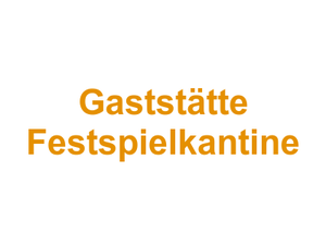 Gaststätte Festspielkantine Logo
