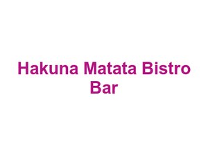 Hakuna Matata Bistro Bar Logo