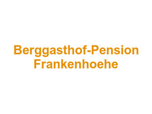 Berggasthof-Pension Frankenhoehe Logo