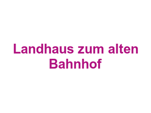 Landhaus zum alten Bahnhof Logo