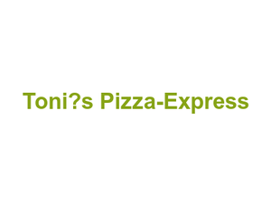 Toni’s Pizza-Express Logo