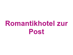 Romantikhotel zur Post Logo