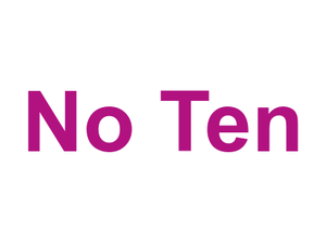 No Ten Logo