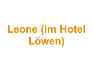 Ristorante Pizzeria Leone (im Hotel Löwen) Logo