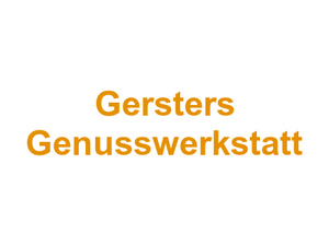 Gersters Genusswerkstatt Logo