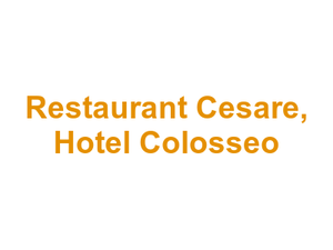 Restaurant "Cesare", Hotel "Colosseo" Logo
