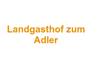 Landgasthof zum Adler Logo