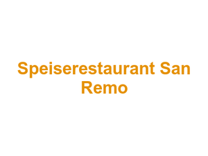 Speiserestaurant San Remo Logo
