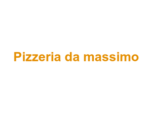 Pizzeria da massimo Logo