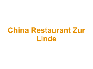 China Restaurant Zur Linde Logo