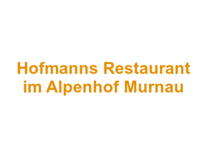 Hofmann's Restaurant im Alpenhof Murnau Logo