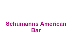 Schumann's American Bar Logo