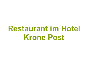 Restaurant im Hotel Krone Post Logo