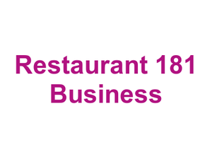 Restaurant 181 Business Logo