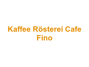 Kaffee Rösterei Cafe Fino Logo