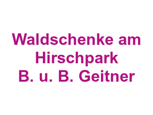 Waldschenke am Hirschpark B. u. B. Geitner Logo
