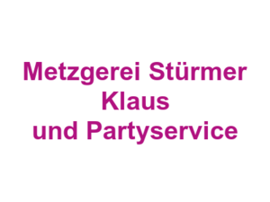 Metzgerei Stürmer Klaus  und Partyservice Logo