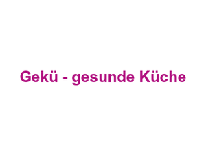 Gekü - gesunde Küche Logo