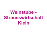 Weinstube - Strausswirtschaft Klein Logo