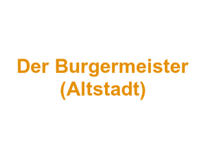 Der Burgermeister (Altstadt) Logo