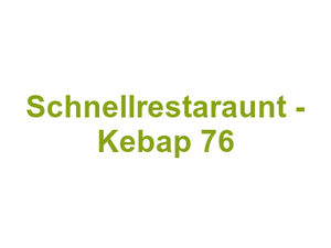 Schnellrestaraunt - Kebap 76 Logo