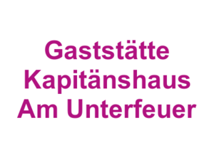 Gaststätte Kapitänshaus Am Unterfeuer Logo
