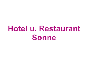 Hotel u. Restaurant Sonne Logo