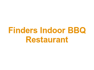 Finders Indoor BBQ Restaurant Logo