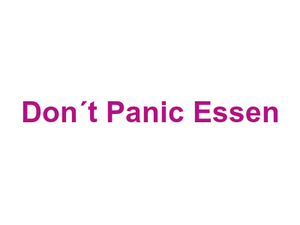 Don´t Panic Essen Logo