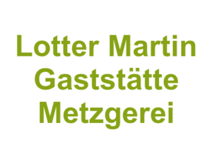 Lotter Martin Gaststätte Metzgerei Logo